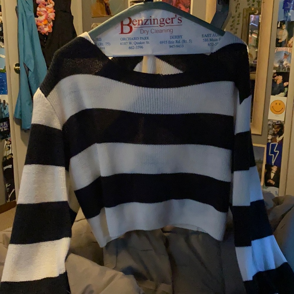 Divided sweater